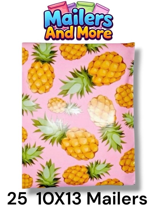 Other - 25 10X13 Poly Mailers Pineapple PRICE IS FIRM